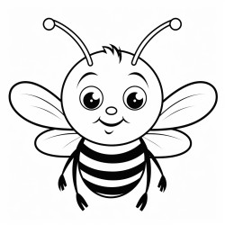 a cute honeybee