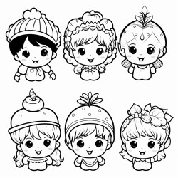 baby dolls with fruit helmets