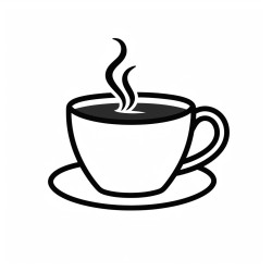 coffee  bold  easy coloring pages