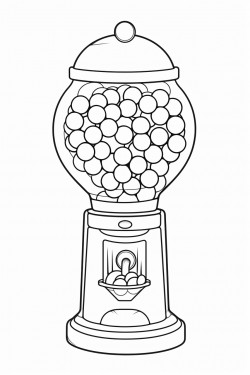 gumball machine with 59 gumballs