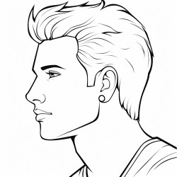 young man profile
