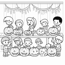 halloween assembly line