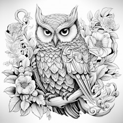 can you color me this picture with simple warm color like orange red black