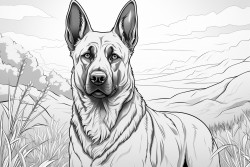 dog from the breed belgian malinois