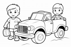 kids in play vehicles