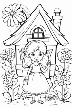 fairy in a cottage