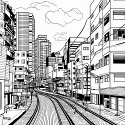 sao paulo street wall art  bold lines pop art