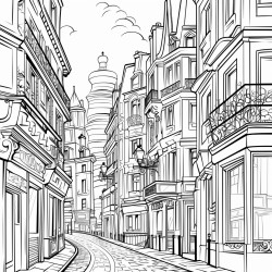 art neuveau paris street