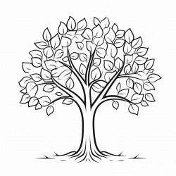 tree with wide leaves