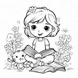 type of book containing line art to which people are intended to add color using crayons or colored pencils