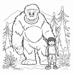 8 year old boy and a bigfoot