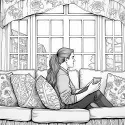 two people watching tv