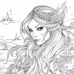 a elf girl who is water themed