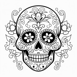 a skull for the day of the dead