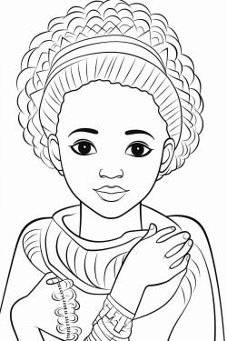 create on a americam and african girl in unity