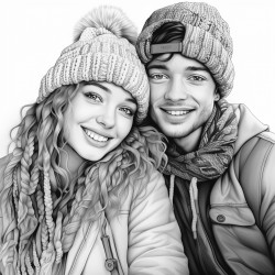 two cute couple