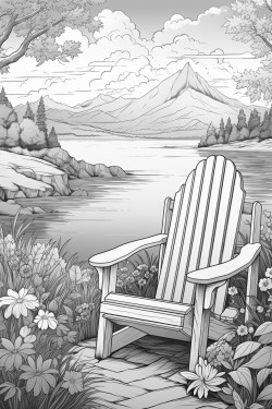 relaxing country side scenic lake view