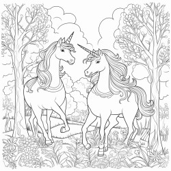 magical forest unicorns