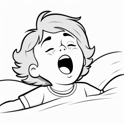 yawning child