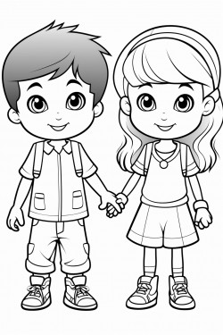 kids holding hands