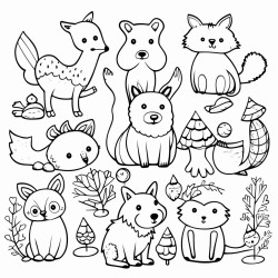 whimsical winter wonderland animals