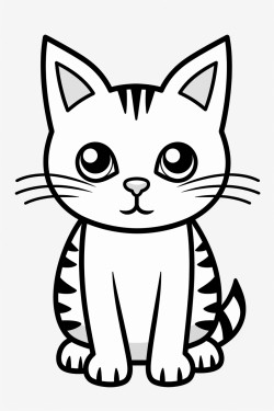 cat coloring page