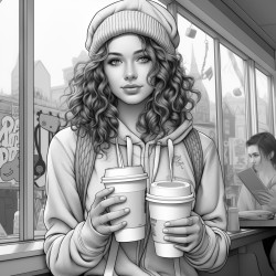 16 year old girl drinking boba