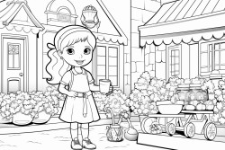 the overall feel should be fun and inviting perfect for children to enjoy while coloring