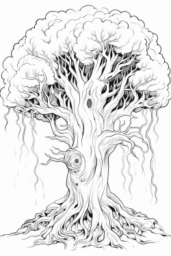 a tree consumed by fire
