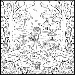 uma floresta encantada