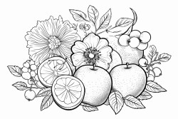 fruits and flowers