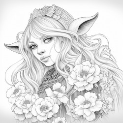 lily with goat