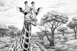 giraffe with cycle