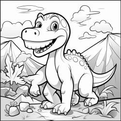 dinosaur coloring page