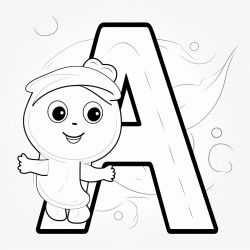 trace the letter a