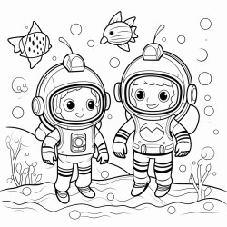 Space exploration and underwater adventure