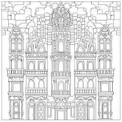 filligree art neuveau building