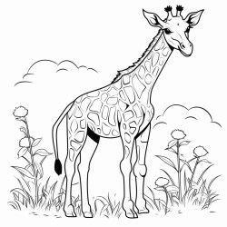 une girafe qui mange des feuille
