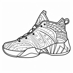 a basketball shoe inspired by traditional african patterns