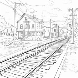abandoned railroad crossing intersection