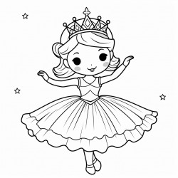 ballet dancer with a tiara