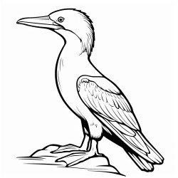 a cute icelandic cormorant