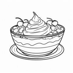 custard creamy dessert