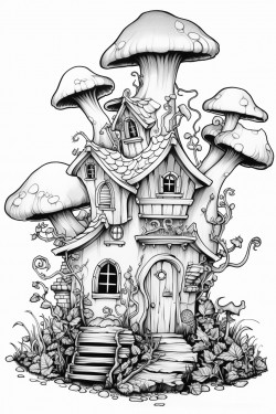 mushroom gnome house