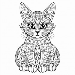 simple cute cat