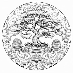 mandala zen bonsai