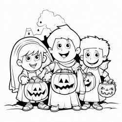 group of pickles trick or treating