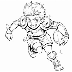 garon ado football amricain rugby manga