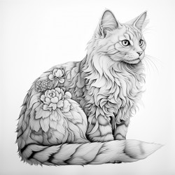 a cat showing its butt