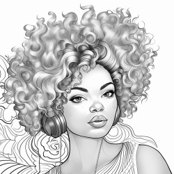 a black girl as a graphic designer